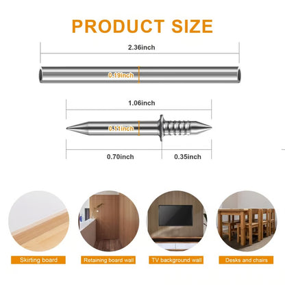 🔥Buy More Save More🔥Double-Head Skirting Thread Seamless Nail🛠️ | Pack of 100 pcs