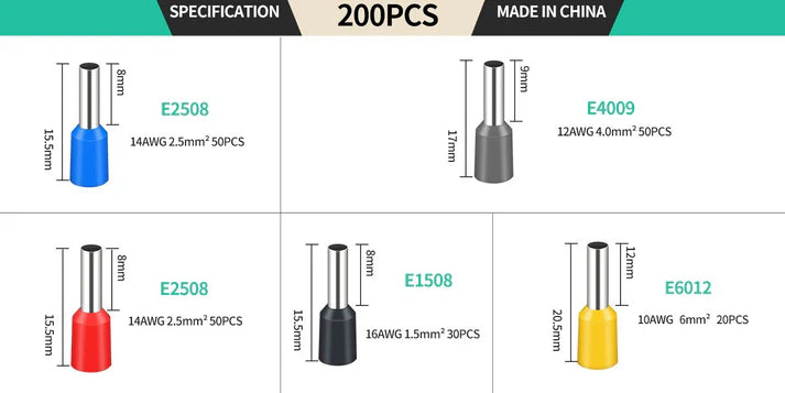 🔧 50% OFF NOW! ⚡ Ratchet Wire Crimper Set – Tubular Terminals, Ergonomic Handle & Professional Electrical Tool 📦