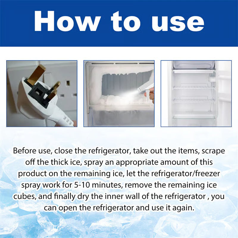 🔥Last Day Promotion 50% OFF - 🧊Defrosting Spray for Fridge Freezer💧BUY 1 GET 1 FREE💧