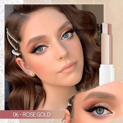 ⏳LAST DAY BUY 1 GET 3 FREE!!✨Two Color Pearlescent & Matte Highlighter Eyeshadow Stick🔥