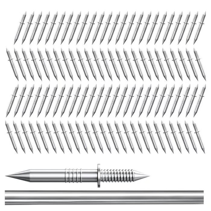 🔥Buy More Save More🔥Double-Head Skirting Thread Seamless Nail🛠️ | Pack of 100 pcs