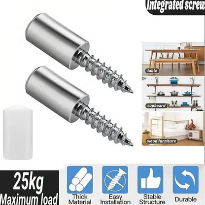 Pack Of 100 Count Self-Tapping Screws,Shelf Support Pegs,Shelf Pins with Non-Slip Sleeve