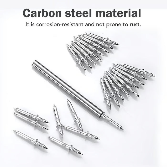 🔥Buy More Save More🔥Double-Head Skirting Thread Seamless Nail🛠️ | Pack of 100 pcs