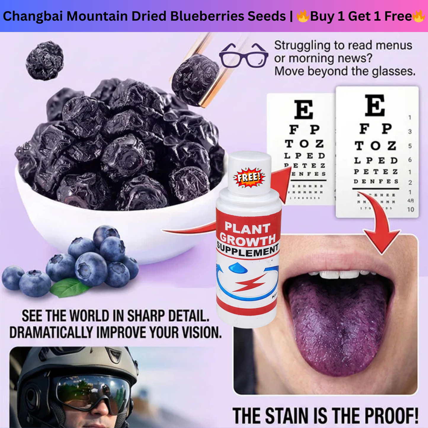 ✨ 50% OFF NOW! 🪨[Anti-Cancer and Heart Protection] Changbai Mountain Dried Blueberries Seeds | 🔥Buy 1 Get 1 Free🔥