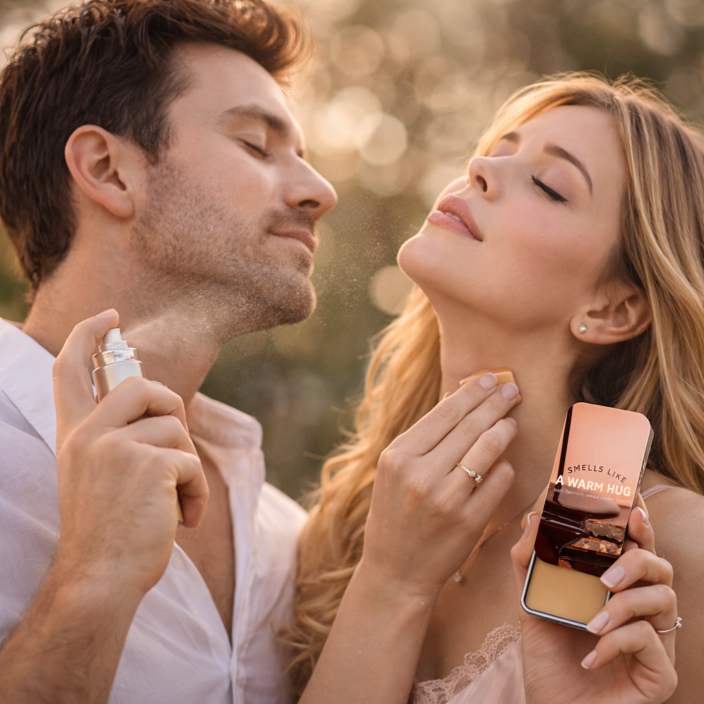 🔥Buy 1 Get 1 Free🔥🌟💟Smells Like a Warm Hug Solid Pocket Perfume - Choco Fragrance | 22 Hour Long Lasting |