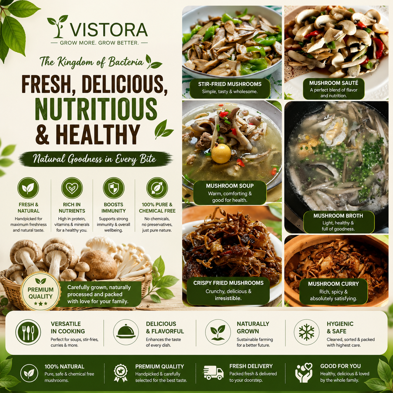 🥳2026 HOT SALE🥳💞50K+ SOLD!✨Premium Organic Mushroom Harvest Grow Kit Seeds – Buy 1 Get 1 F