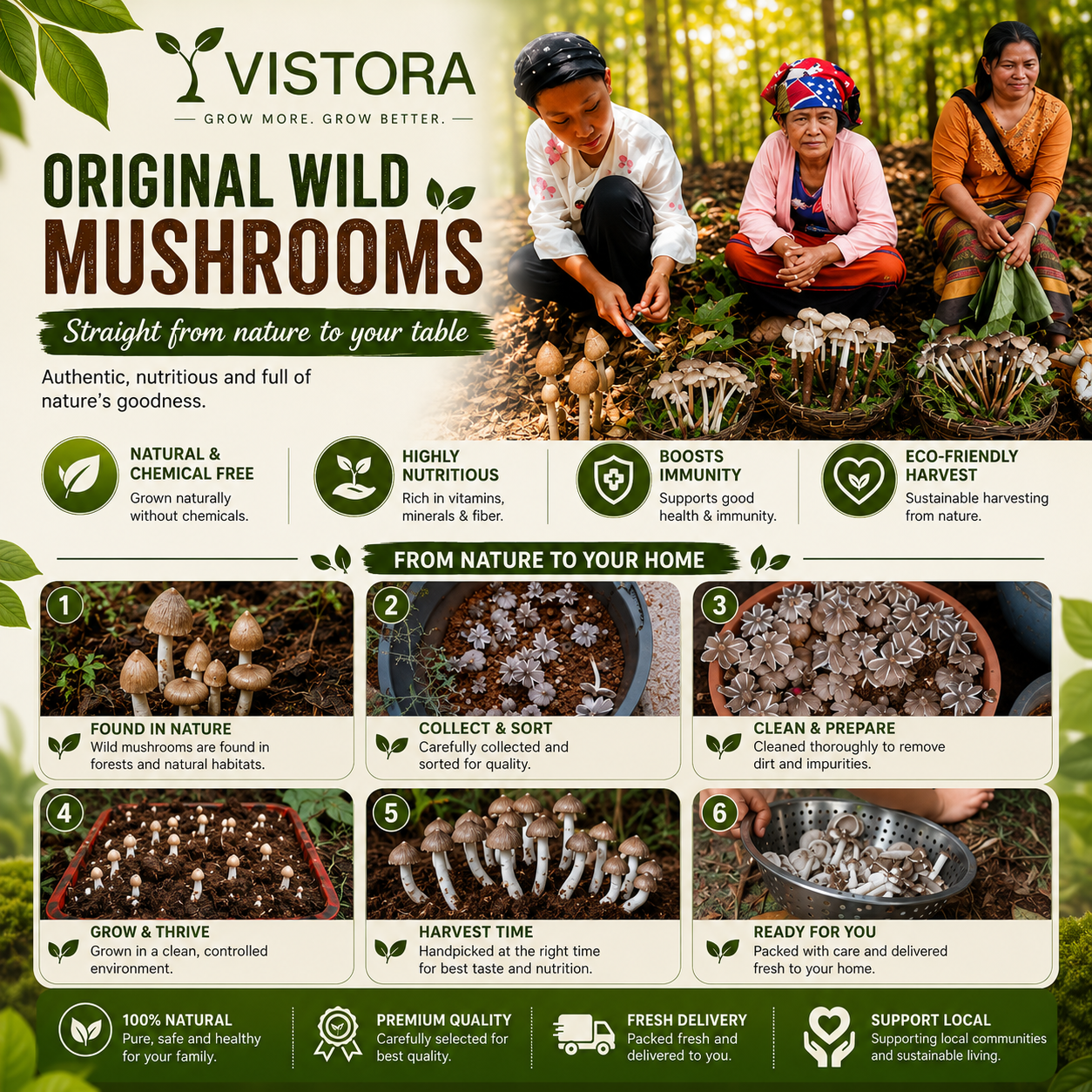 🥳2026 HOT SALE🥳💞50K+ SOLD!✨Premium Organic Mushroom Harvest Grow Kit Seeds – Buy 1 Get 1 F