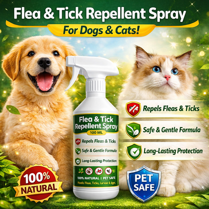 🚀🐛Buy 1 get 1 free🐱Flea and tick repellent spray for cats and dogs🐶