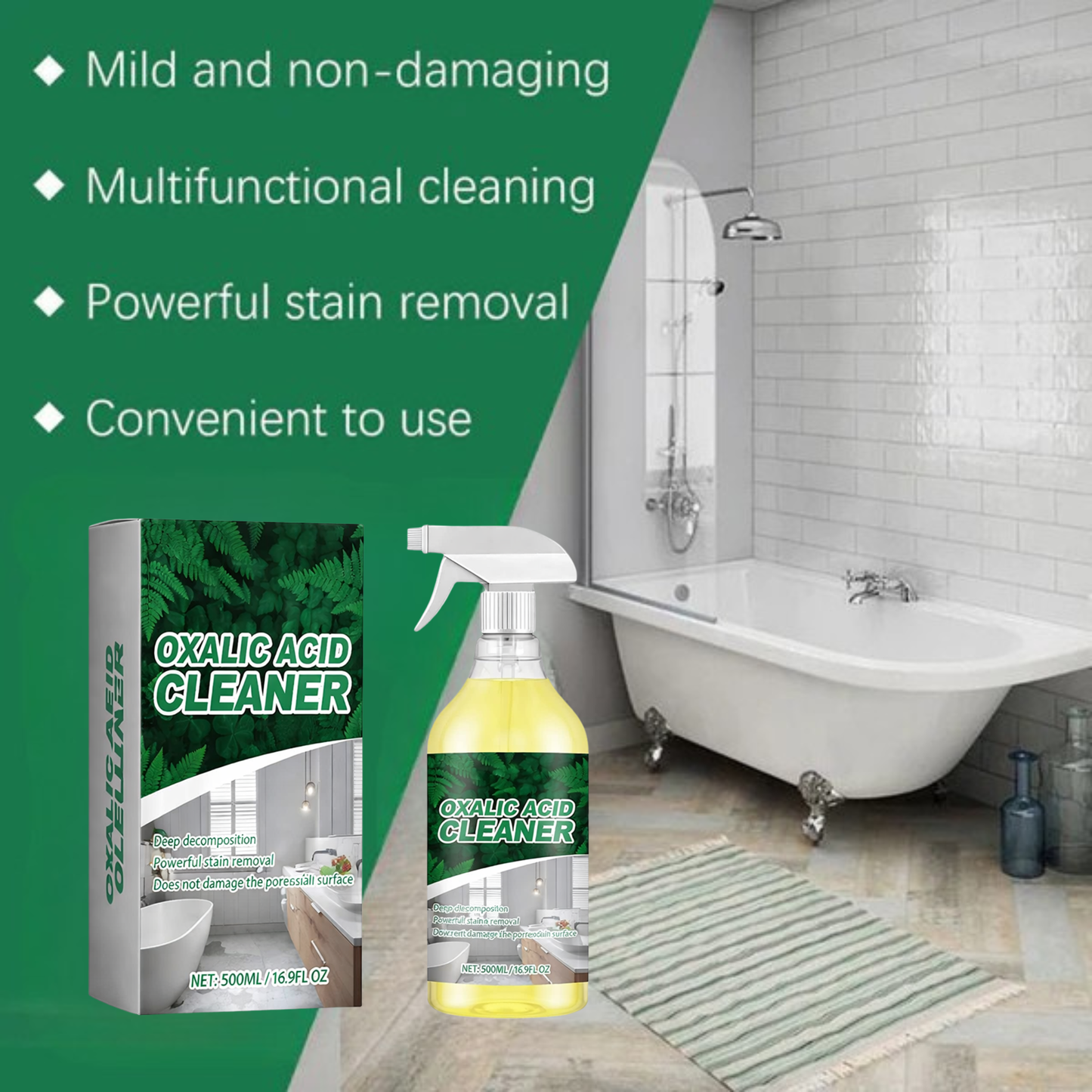 ⏳Limited-time 50% off⏰Oxalic Acid Powerful Stain Cleaner💧BUY 1 GET 1 FREE💧