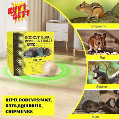 🥰HOT SALE 49% OFF🥰Atindirey Mouse and Rat Repellent Balls, Protection for Indoors/Outdoors/Car Engines, Long-Lasting Peppermint Oil Formula, Safe for Pets and Children, Effective Mouse Repellent for 30–60 Days