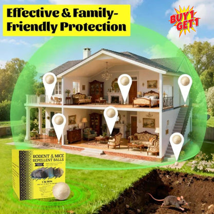 🥰HOT SALE 49% OFF🥰Atindirey Mouse and Rat Repellent Balls, Protection for Indoors/Outdoors/Car Engines, Long-Lasting Peppermint Oil Formula, Safe for Pets and Children, Effective Mouse Repellent for 30–60 Days