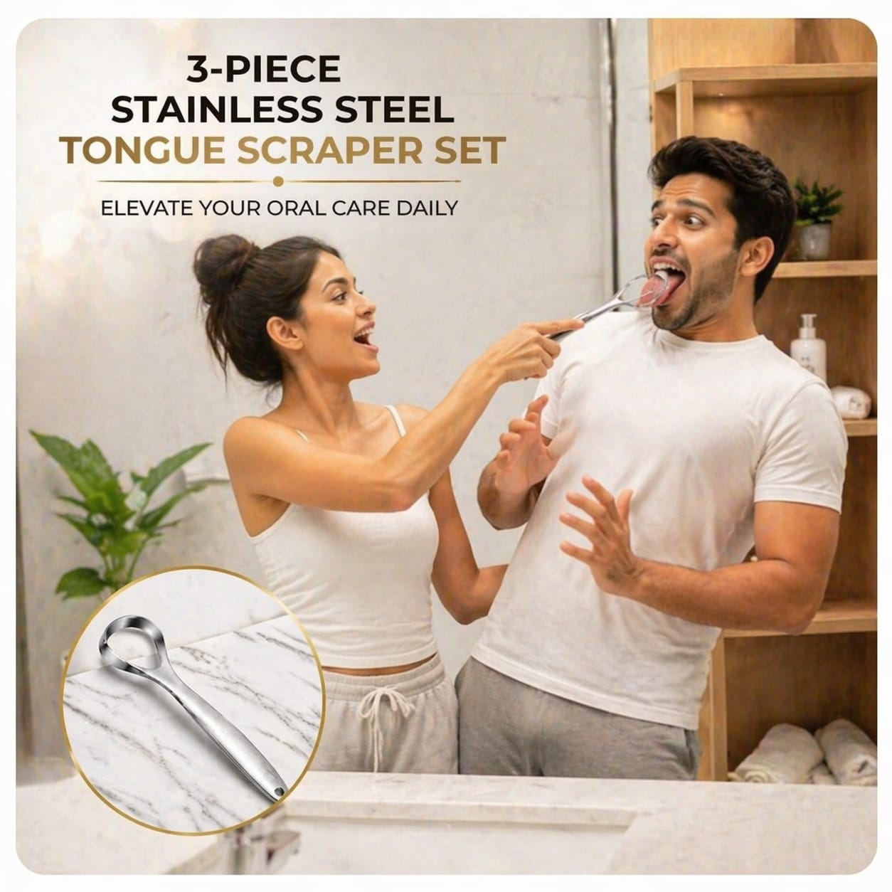 🥳2026 HOT SALE🥳💞50K+ SOLD!✨Heavy-Duty Stainless Steel Tongue Scraper💧BUY 2 GET 1 FREE💧