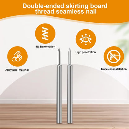 🔥Buy More Save More🔥Double-Head Skirting Thread Seamless Nail🛠️ | Pack of 100 pcs