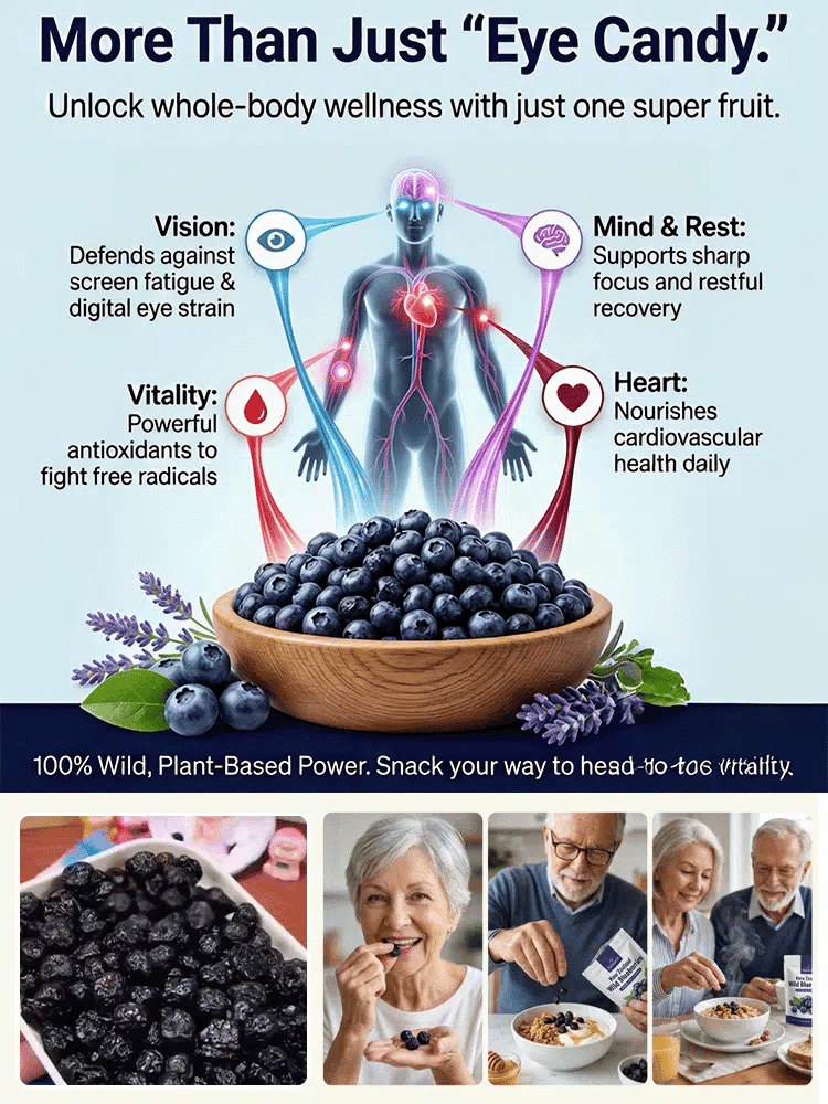 ✨ 50% OFF NOW! 🪨[Anti-Cancer and Heart Protection] Changbai Mountain Dried Blueberries Seeds | 🔥Buy 1 Get 1 Free🔥