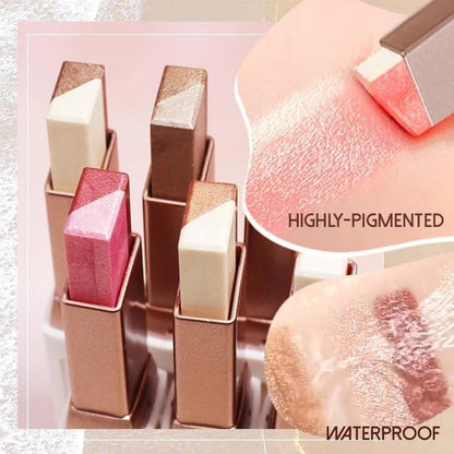 ⏳LAST DAY BUY 1 GET 3 FREE!!✨Two Color Pearlescent & Matte Highlighter Eyeshadow Stick🔥