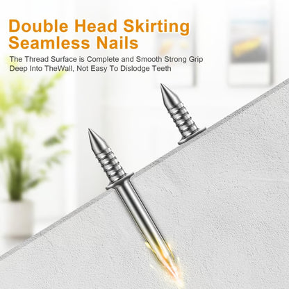 🔥Buy More Save More🔥Double-Head Skirting Thread Seamless Nail🛠️ | Pack of 100 pcs