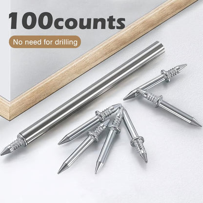 🔥Buy More Save More🔥Double-Head Skirting Thread Seamless Nail🛠️ | Pack of 100 pcs