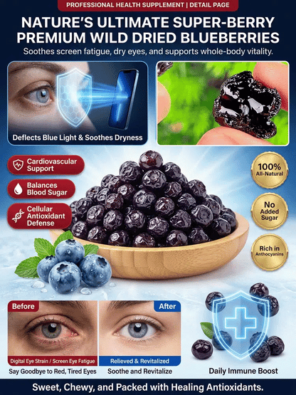 ✨ 50% OFF NOW! 🪨[Anti-Cancer and Heart Protection] Changbai Mountain Dried Blueberries Seeds | 🔥Buy 1 Get 1 Free🔥