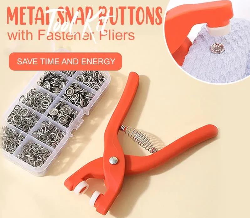 🛠️ 50% OFF NOW! ✨ Snap Button DIY Craft Kit - Create Custom Clothing/Accessories with Easy-to-Use Tools and Multi-Color Buttons 🧵🎨