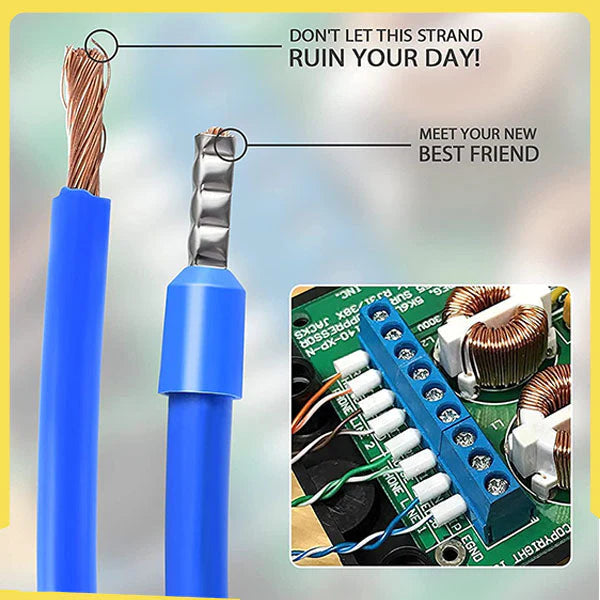 🔧 50% OFF NOW! ⚡ Ratchet Wire Crimper Set – Tubular Terminals, Ergonomic Handle & Professional Electrical Tool 📦