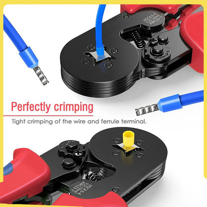 🔧 50% OFF NOW! ⚡ Ratchet Wire Crimper Set – Tubular Terminals, Ergonomic Handle & Professional Electrical Tool 📦