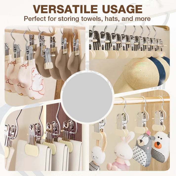👕Buy More Save More👕✨Invisible Multi-Prong Clothes Rack ✨👕| For Balcony Organization |