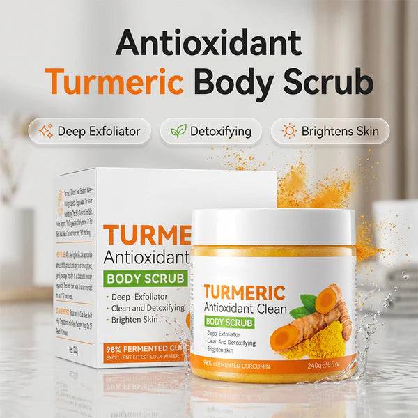 🥳2026 HOT SALE🥳💞50K+ SOLD!✨ 💝Deep Cleansing Turmeric & Citrus Body Scrub💧BUY 1 GET 1 FREE💧