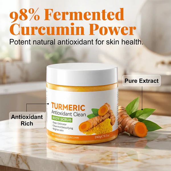 🥳2026 HOT SALE🥳💞50K+ SOLD!✨ 💝Deep Cleansing Turmeric & Citrus Body Scrub💧BUY 1 GET 1 FREE💧